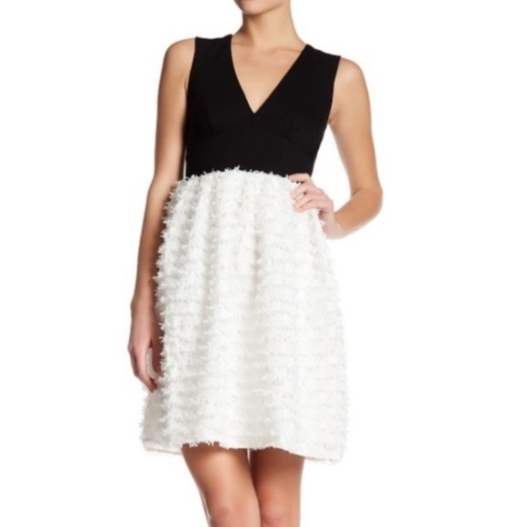 French Connection Summer Sky Fringe Dress New - Picture 2 of 16